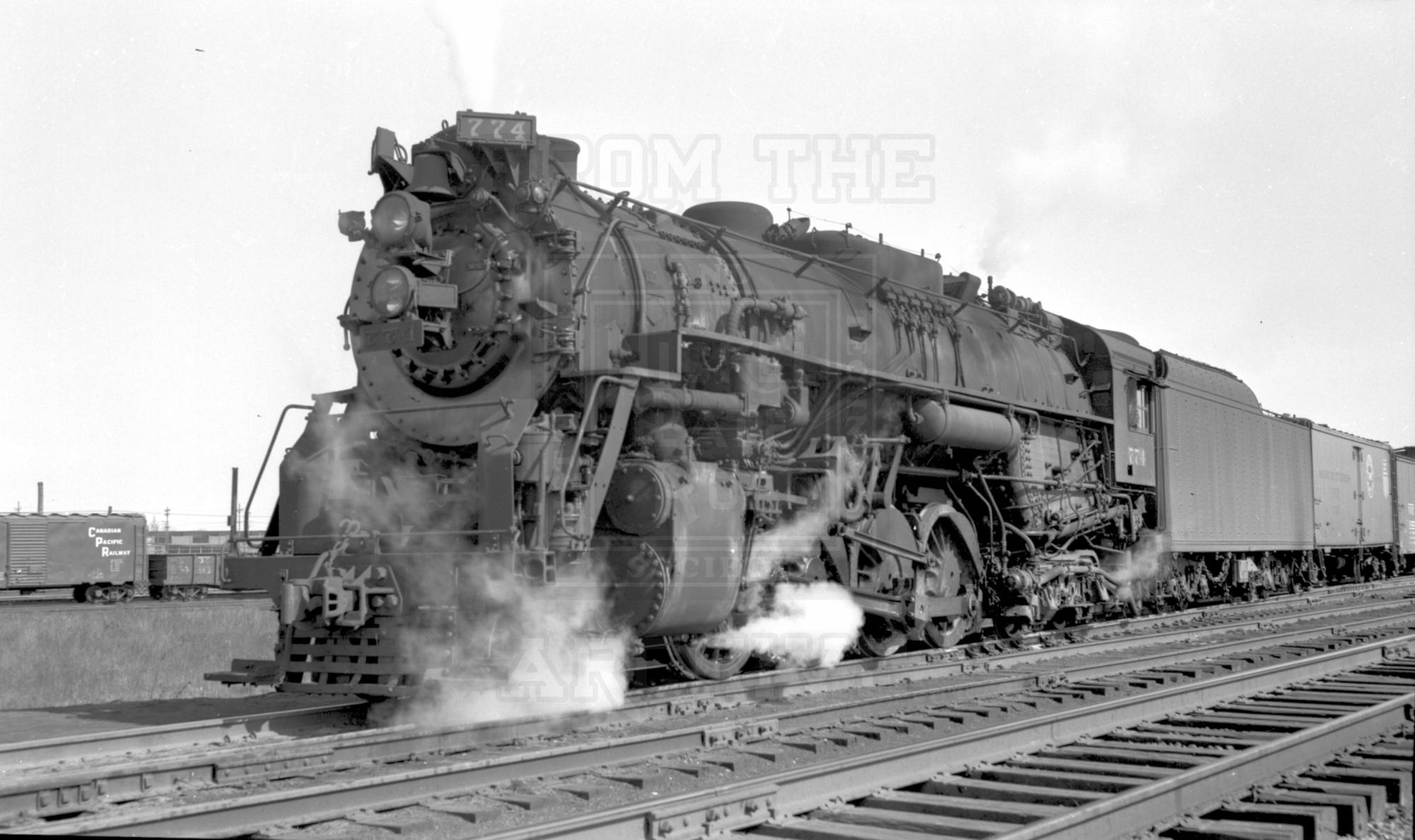 NKP S-3 774 Erie PA 3-29-1958 left front view | The Nickel Plate