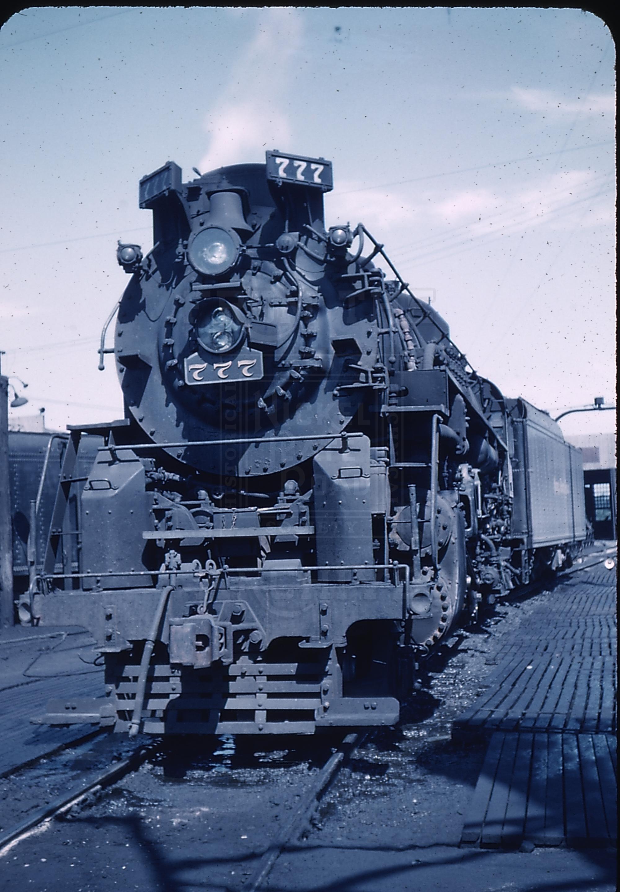 NKP S-3 777 Conneaut OH Headon 6-1957 | The Nickel Plate Archive