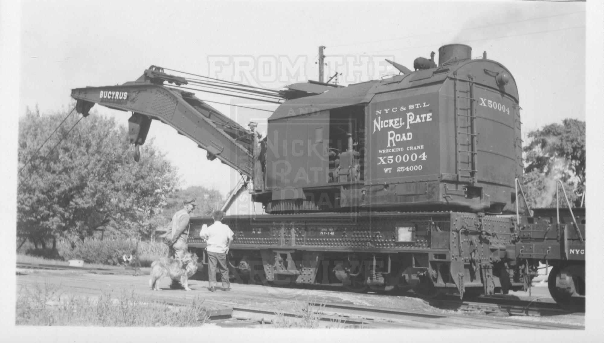 NKP Wreck Crane X50004 Unknown | The Nickel Plate Archive