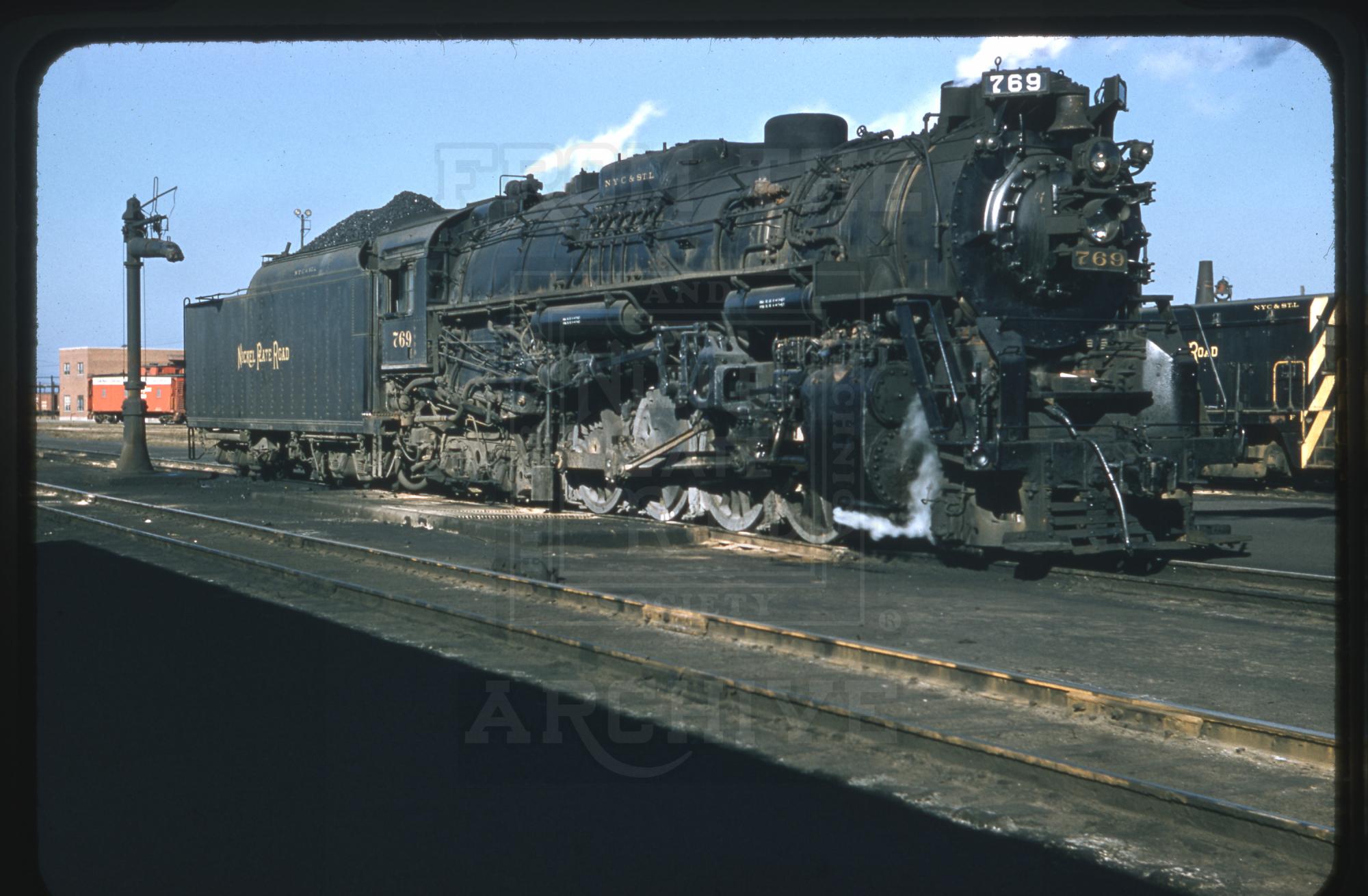 2-8-4 Berkshire #769 in Chicago IL in November 1957 | The Nickel